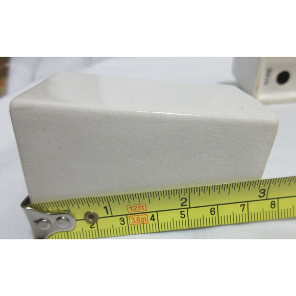 Vintage Spice Rack Ceramic Rooster 6 Jar Set Wood Wall Japan 1950s 7.5" x 7" - Picture 11 of 14